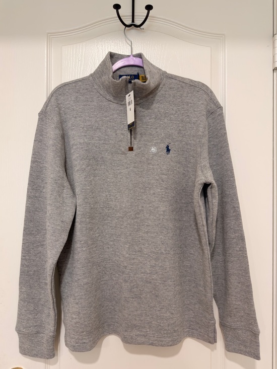 Polo Ralph Lauren Other - Polo Ralph Lauren Quarter Zip Pullover Medium Gray Sweater NWT Men’s